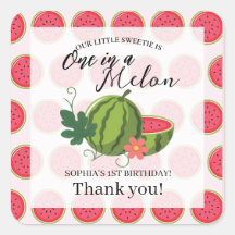 Sweet Watermelon Ribbon Summer Invitation