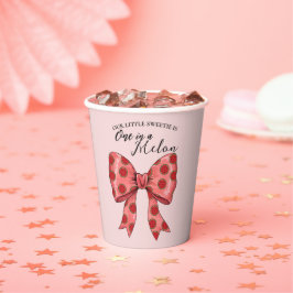 Sweet Watermelon Ribbon Summer Papieren Bekers