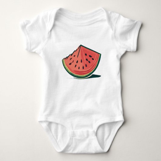 Sweet Watermelon Slice Baby Romper (Voorkant)