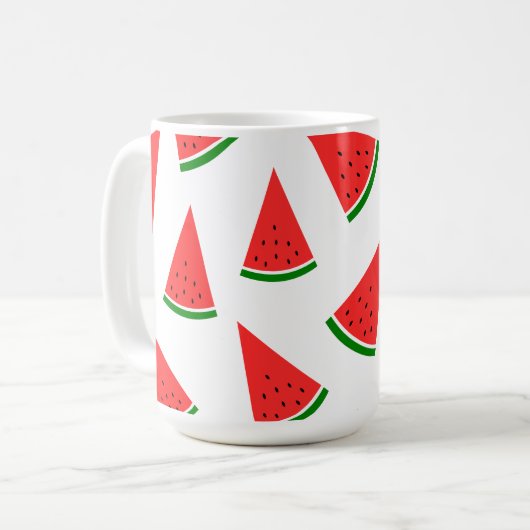 Sweet Watermelon Slice Pattern Koffiemok (Voorkant links)