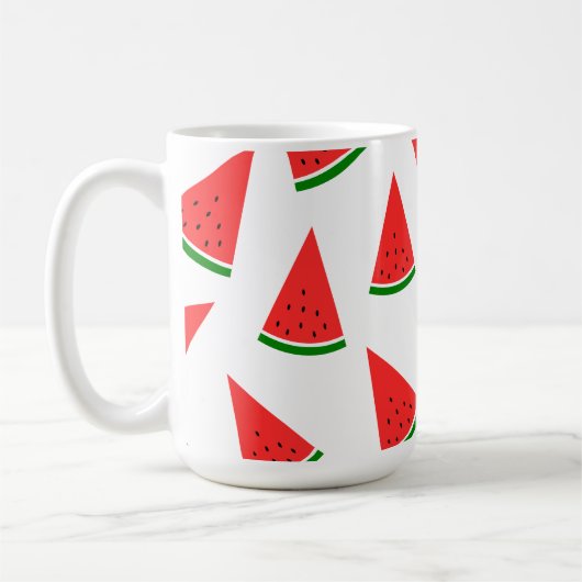 Sweet Watermelon Slice Pattern Koffiemok (Links)