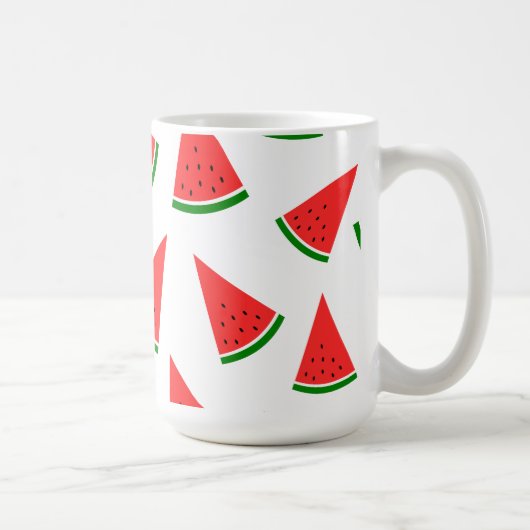 Sweet Watermelon Slice Pattern Koffiemok (Rechts)