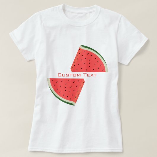 Sweet Watermelon T-Shirt met aangepaste tekst (Design voorkant)