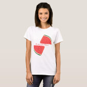 Sweet Watermelon T-Shirt met aangepaste tekst (Voorkant volledig)