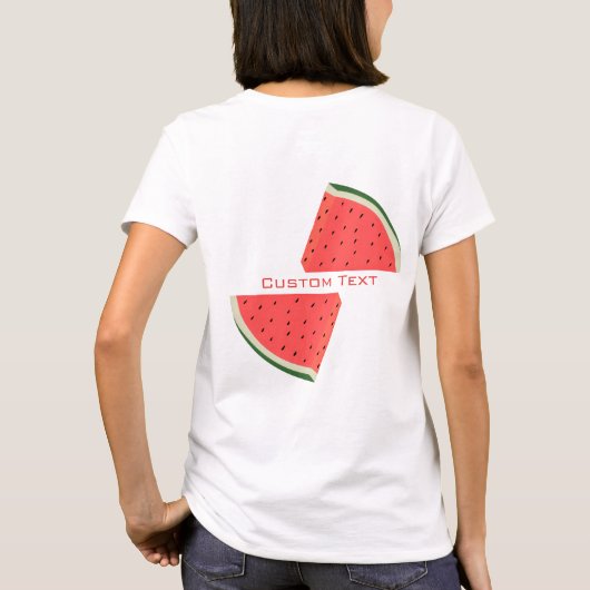 Sweet Watermelon T-Shirt met aangepaste tekst (Achterkant)