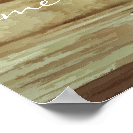 Sweet Watermelon Time – Rustiek Zomer Poster (Hoek)