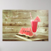 Sweet Watermelon Time – Rustiek Zomer Poster (Voorkant)