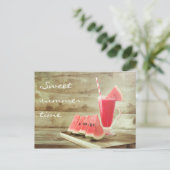 Sweet Watermelon Time - Zomer Briefkaart (Staand voorkant)