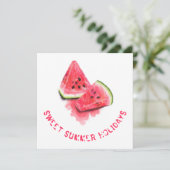 Sweet Watermelon Zomer Vakantie Kaart Aangepaste t (Staand voorkant)