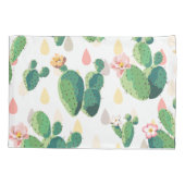 Sweet Waterverf bloeiende cactus Patroon Kussensloop (Achterkant)