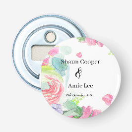 Sweet Waterverf Boho Wedding Button Flesopener