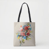 Sweet Waterverf Bouquet Tote Bag (Voorkant)