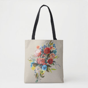 Sweet Waterverf Bouquet Tote Bag