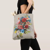 Sweet Waterverf Bouquet Tote Bag (Dichtbij)