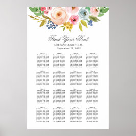 Sweet Waterverf Bouquet | Zitschaart Poster