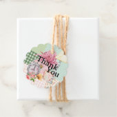 Sweet waterverf collage Bedankt floral Bedankjes Labels (In situ)