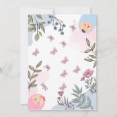 Sweet Waterverf gender onthult uitnodigingen (Achterkant)