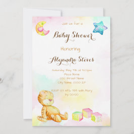 Sweet Waterverf Hoger Baby shower Kaart