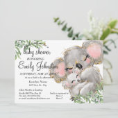 Sweet Waterverf Koala Unisex Baby shower Kaart (Staand voorkant)
