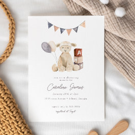 Sweet Waterverf Lamb Baby Speelgoed Baby shower Kaart