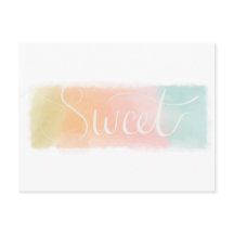 Sweet Waterverf Pastel Briefkaart