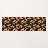 Sweet Waterverf Peach Patroon | Monogram Yoga Mat (Achterkant (horizontaal))