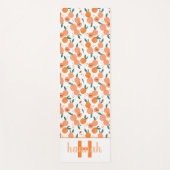 Sweet Waterverf Peach Patroon | Monogram Yoga Mat (Voorkant)