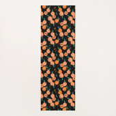 Sweet Waterverf Peach Patroon | Monogram Yoga Mat (Achterkant)