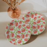 Sweet Waterverf Peach Patroon Papieren Bordje<br><div class="desc">schattig waterverf zoete perzikpatroon bord</div>