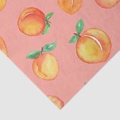 Sweet Waterverf Peach Patroon Tissuepapier (Detail)