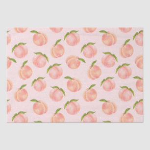 Sweet Waterverf Peach Patroon Tissuepapier