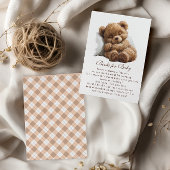 Sweet Waterverf Plush Teddy Bear Boeken voor Baby Informatiekaartje