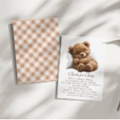 Sweet Waterverf Plush Teddy Bear Boeken voor Baby Informatiekaartje