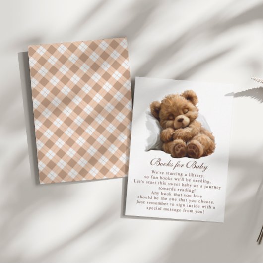 Sweet Waterverf Plush Teddy Bear Boeken voor Baby Informatiekaartje