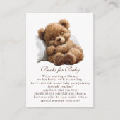 Sweet Waterverf Plush Teddy Bear Boeken voor Baby Informatiekaartje (Voorkant)