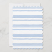 Sweet Waterverf Potted Peach Tree Boy Baby shower Kaart (Achterkant)