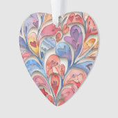 Sweet Waterverf Valentijn Ornament (voorkant)