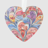 Sweet Waterverf Valentijn Ornament (achterkant)