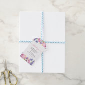 Sweet Waterverf Wildbloem Baby shower Dank je wel Cadeaulabel (Met Touw)