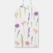 Sweet Waterverf Wildbloem Baby shower Dank je wel Cadeaulabel (Achterkant)