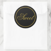 "Sweet" Weddenschap Sticker - Black Gold (Tas)