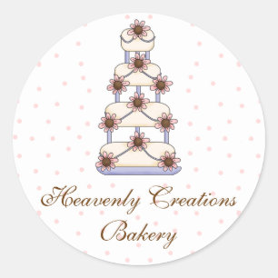 Sweet Wedding Cake Bakkerij Stickers