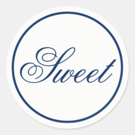 "Sweet" Wedding Favor & Welcome Bag Sticker - mari