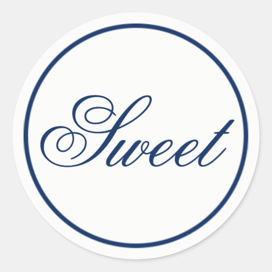 "Sweet" Wedding Favor & Welcome Bag Sticker - mari (Voorkant)