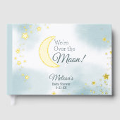 Sweet We're Over The Moon Dromerig Baby shower Gastenboek (Voorkant)