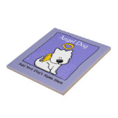 Sweet Westie Dog Angel Memorial Tegeltje (Zijkant)