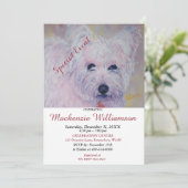 SWEET WESTIE WISHES HAPPY BIRTHDAY KAART (Staand voorkant)