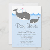 Sweet Whale Baby Shower-uitvindingen Kaart (Voorkant)