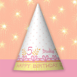 Sweet Whimsical 5th Birthday Party Pet Feesthoedjes
