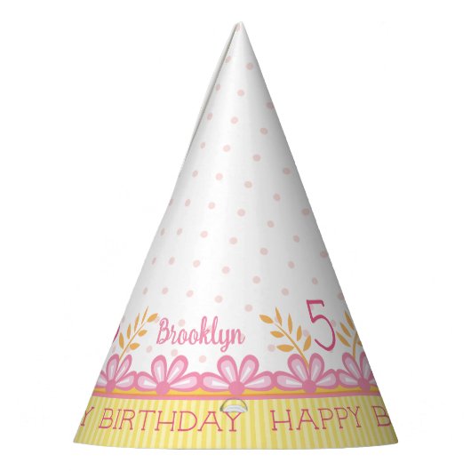 Sweet Whimsical 5th Birthday Party Pet Feesthoedjes (Links)